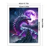 Castle And Dragon In Moonlight-11CT Stamped Cross Stitch 40*50cm/15.75*19.69in