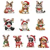 10Pcs Christmas Diamond Painting Christmas Tree Pendant (Christmas Cats Dogs)