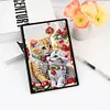(US Local)50-Page A5 Christmas Cat Diamond Painting Notebook for Adult Holiday Gift