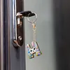 (US Local)PET Double Sided Special Shaped Easter Alphabet DIY Diamond Painting Keychain