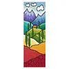 Scenery - 11CT Stamped Cross Stitch Bookmark 18*6cm(Double Sided)