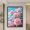 Camellia-11CT Stamped Cross Stitch Silk Thread 61*82cm/24.02*32.28in(Big Size)