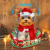 DIY Christmas Yorkshire Terrier Puppy-Acrylic Diamond Painting Ornaments With Shaking Head Function