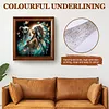 (US Local)Paint By Numbers Kit On Canvas DIY Oil Art Girl Picture Home Wall Decor40x40cm