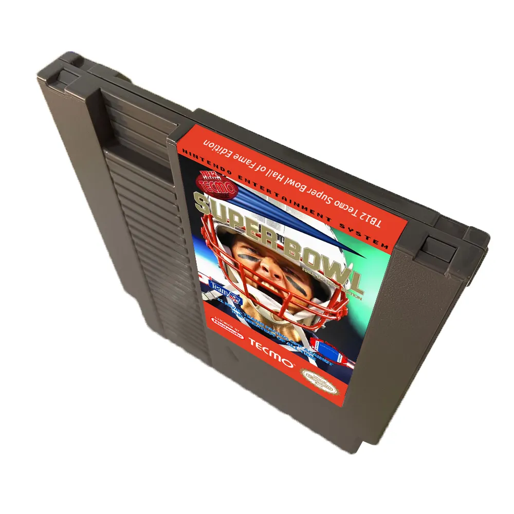 Tecmo Super Bowl TB12 Hall of Fame Edition NES For Nintendo Entertainment System Console - 8 Bit Game Cartridge