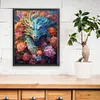 >SALE<Full Embroidery Eco-cotton Thread 11CT Print Flower Dragon Cross Stitch 50x60cm
