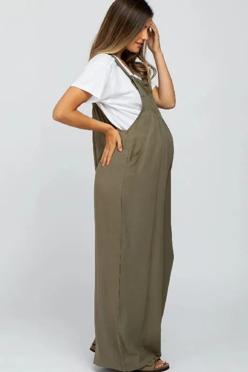 Plus Size Wide Leg Overalls Jumpsuit (Buy 2 Free Shipping)