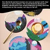 6PCS Diamond Painting Beautiful Landscape Coasters with Holder Wooden