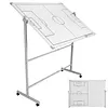 [US Local Warehouse] Mobile Double-Sided Soccer Coaching Board Height Adjustable Whiteboard with Wheels Dry Erase Board with Magnets Pen & Eraser for Coaches (Football)