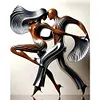 (US Local)Paint By Numbers Kit On Canvas DIY Oil Art Dance Art Picture Home Decor40x50cm