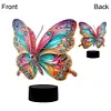 DIY 5D Diamond Painting Acrylic Butterfly  Night Light Lamp Home Decoration Ornament Gift Kit