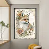 (Big Size) Vintage Poster Fox - 11CT Stamped Cross Stitch 40*60cm/15.75*23.62in（Poster Cross stitch）