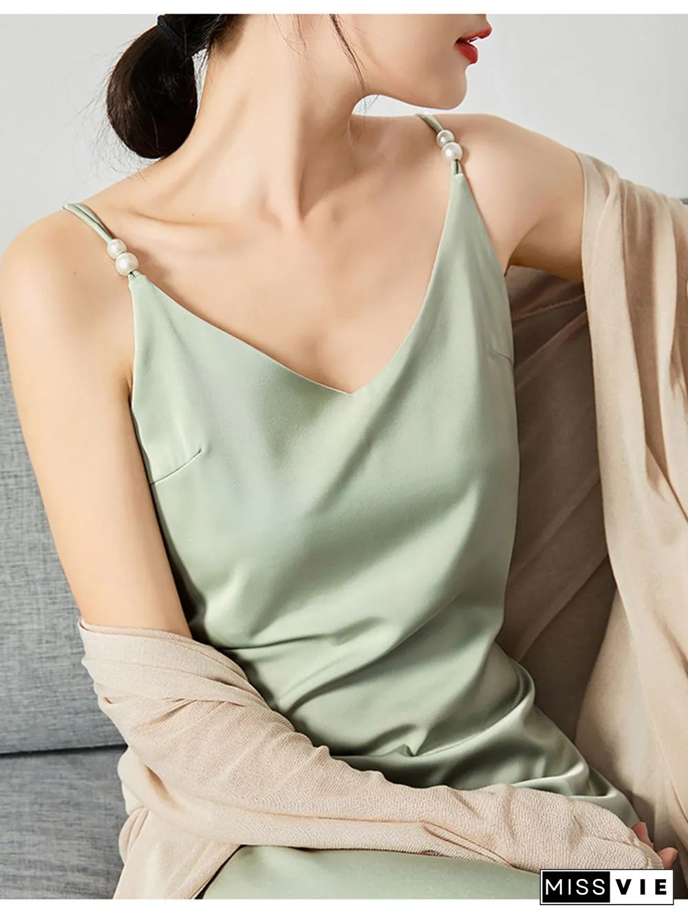 Elegant Dresses For Women Long Summer Dress Sleeveless Suspenders Sexy
