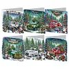 6Pcs Diamond Painting Christmas Car Greeting Cards Christmas Cards