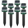 Solar Gopher Repellent Scarer Ultrasonic Vibration Repeller for Outdoor Garden