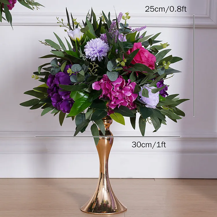 A8197 Wedding Backdrop Flower Rose Hydrangea Green Leaf Floral Arrangement