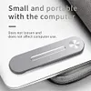 Notebook Screen Side Phone Holder, Laptop Stand Mount Aluminum Shrink Stand Flexible Expandable Tablet, Foldable, Fits Most Laptops and Smartphones