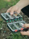 Expandable Fishing Tackle Box Luminous Waterproof Magnetic Tools Storage Box