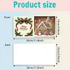 (US Local)6PCS DIY Diamond Art Greeting Cards Congratulation Card & Gift (Gingerbread Man)