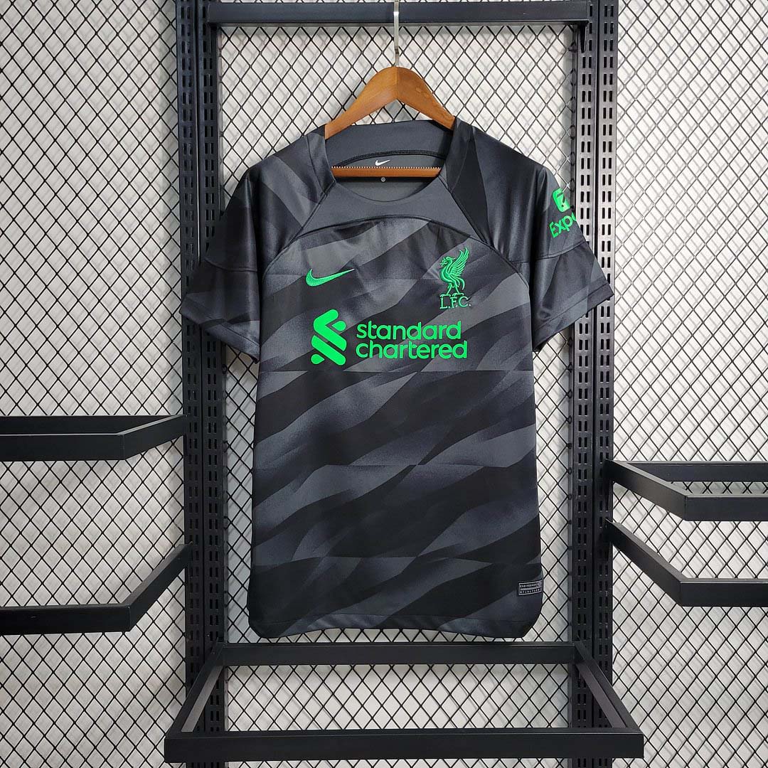 2023-2024 Liverpool Goalkeeper Black Soccer Jersey 1:1 Thai Quality
