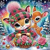 (US Local)4pack Xmas Animal-Special Shaped Diamond Painting Kit(30x30cm)