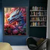 >SALE<Full Embroidery Eco-cotton Thread 11CT Print Flower Dragon Cross Stitch 50x60cm