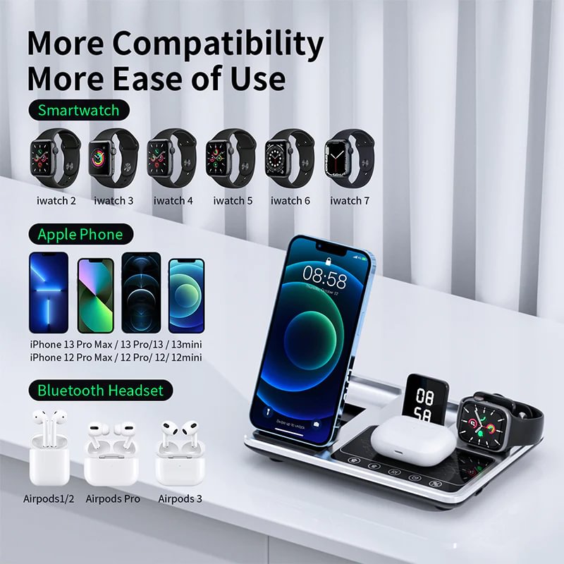 Three In One Multi-Function Wireless Charger
