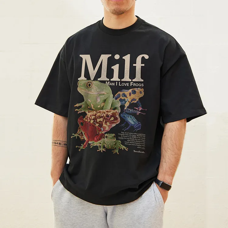 MAN I LOVE FROGS OVERSIZED TEE
