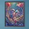 A Pair Of Colorful Love Birds - Round Drill Diamond Painting - 45*60CM (Big Size Partial AB Drill)
