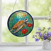 >SALE<Sea Turtle 2D Flat DIY Diamond Art Pendant Window Hanging Art for Home Decor