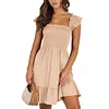 Casual Sleeveless Square Neck Dress