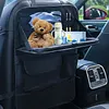 Car Backseat Organizer with Foldable Table Tray Seat Back Protectors Kick Mats