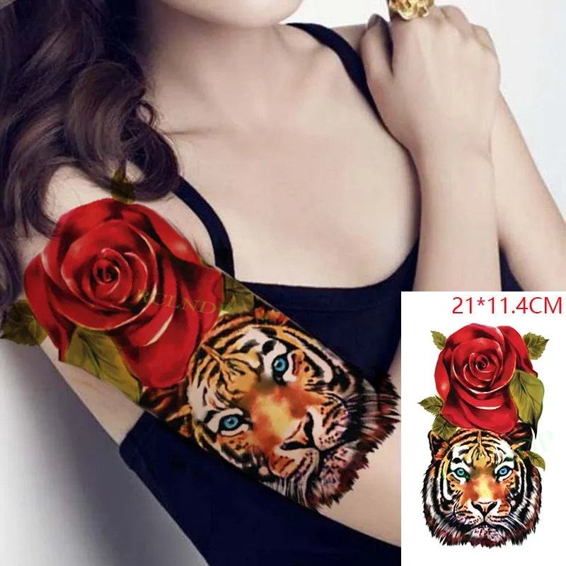Waterproof Temporary Tattoo Sticker Arabic Letter Heart Love Pattern Personality Fake Tatoo Flash Tatto for Girl Women Men