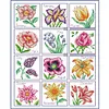 Year Round Flowers-14CT Stamped Cross Stitch 45*56cm/17.72*22.05in(Brand)