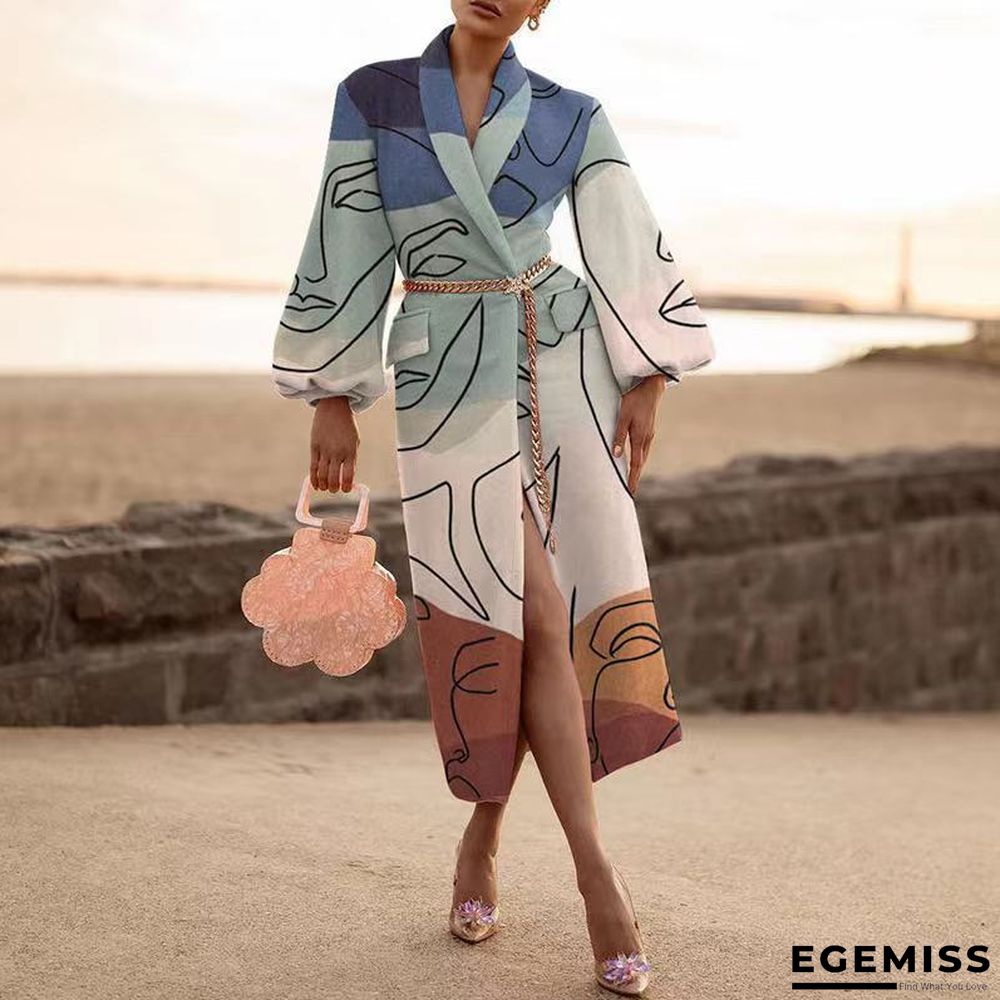 Autumn And Winter Women's Wear Lapel Long Sleeve Fashion Casual Wool Coat | EGEMISS