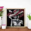 Elegant Lady In Top Hat - Partial Special Shaped Diamond Painting 30*30cm