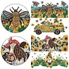 4PCS Rhinestone Stickers Diamond Painting Sticker for Cup (Sunflower Gnome)