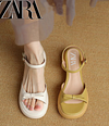 ZARA nowe damskie sandały sk&oacute;rzane francuskie