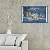 (Counted/Stamped) 14CT Christmas Snow Night - Cross Stitch 55x37cm/21.65*14.57in(Brand)