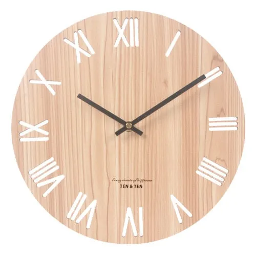 Wooden 3D Wall Clock Modern Design Nordic Brief Living Room Decoration Kitchen Clock Art Hollow Wall Watch Home Decor 12 inch
