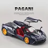 1:24 Pagani Sports Car Alloy Car Model With Sound And Light Pull Back Steering Metal Car Model