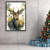 Deer Flowers-Paint by Numbers Acrylic Painting 40*60CM(Poster style）