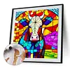 Cow Glass Painting-Paint by Numbers Acrylic Painting 40*40CM