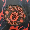 2022/2023 Manchester United Pre-Match Training Suit Black Red love fball