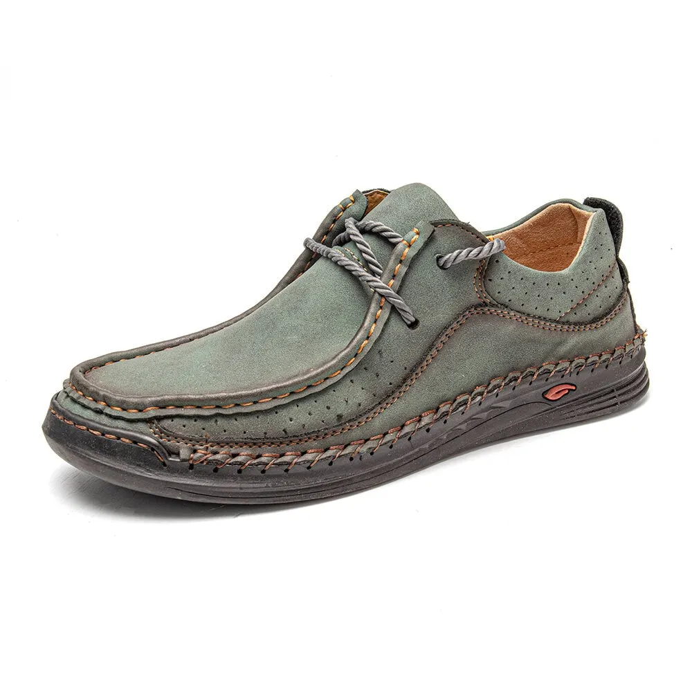 Handmade Leather Shoes Men Casual Sneakers Comfort Driving Shoe Soft Leather Loafers Men Shoes Moccasins Tooling Shoe Footwear