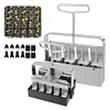 2Pcs Handheld Clod Maker Stainless Steel Soil Blocker Garden Yard Seeding Tool