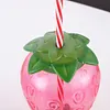 3/6pcs Drinking Cup 500ml Pineapple/Strawberry Shape Creative Beach Party Favors