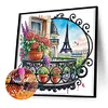 The Gardens Of The Eiffel Tower-Partial Special Shaped Diamond Painting 30*30CM