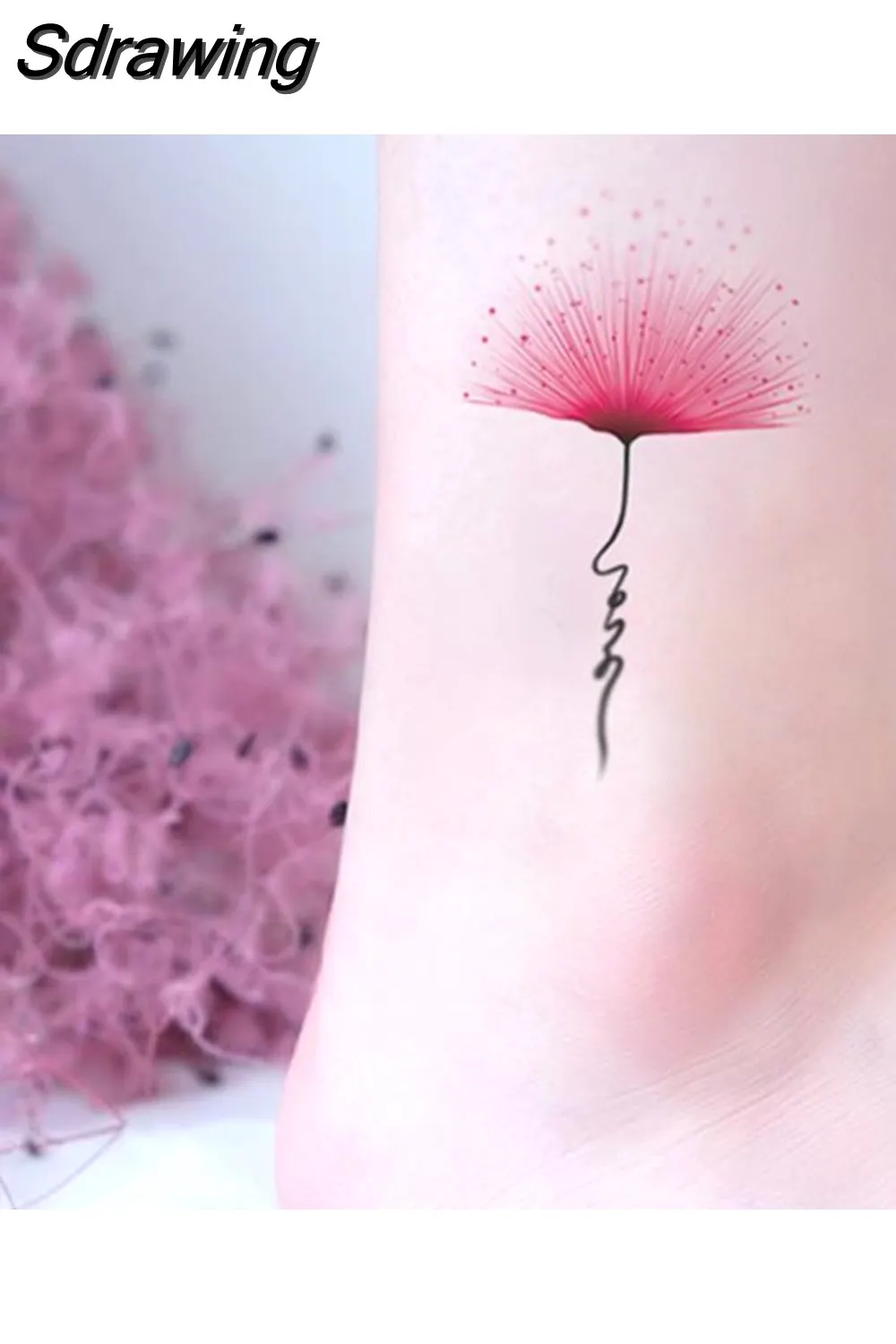 Sdrawing 4/5/9/10/18 PIeces Long Lasting Blue Flower Jewelry Tattoo Sticker Sexy Belly Block Scar Stretch Marks Waterproof Tattoo Sticker 715-1