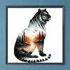 Tiger Landscape-Full Round Diamond Painting 